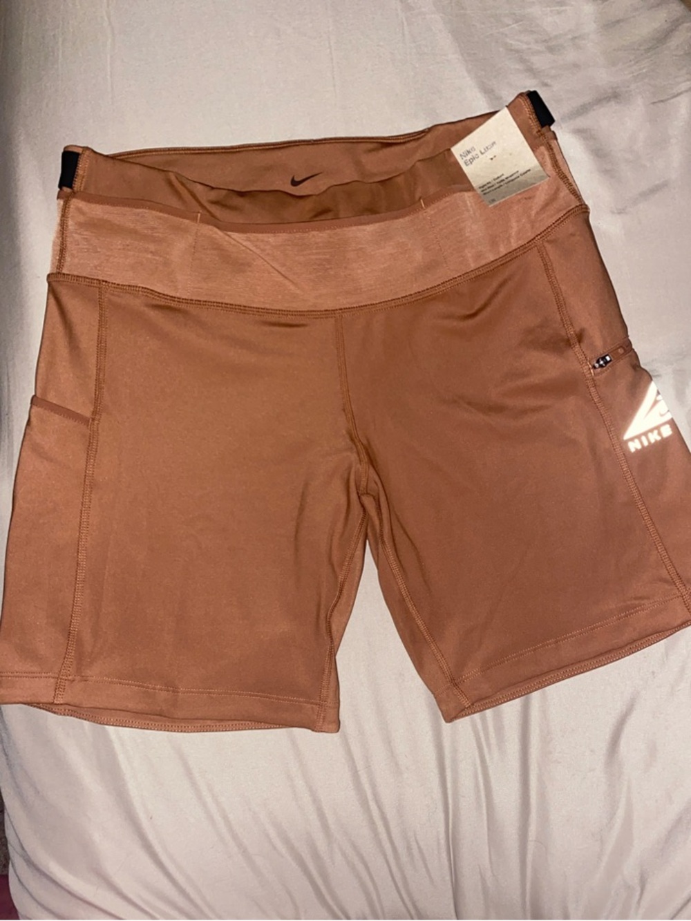 Nike Women's Copper/Tan Athletic Training Shorts